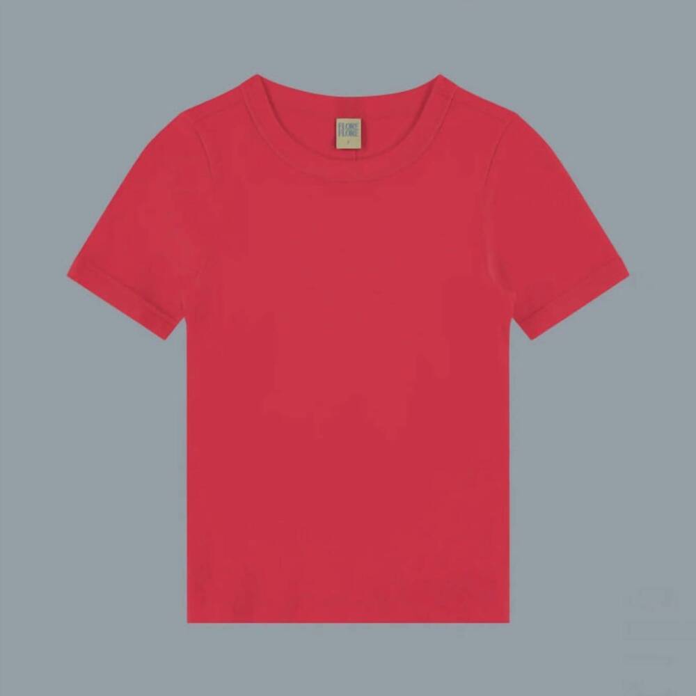 NEW FLORE FLORE women's car tee in raspberry